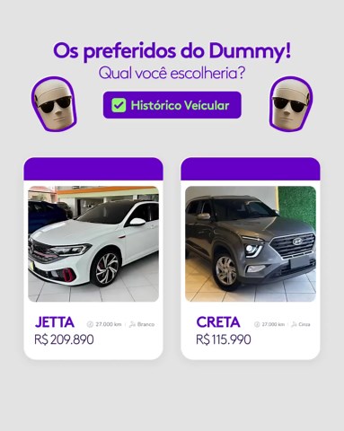 Escolha seu carro: O Dummy e outro seminovo!