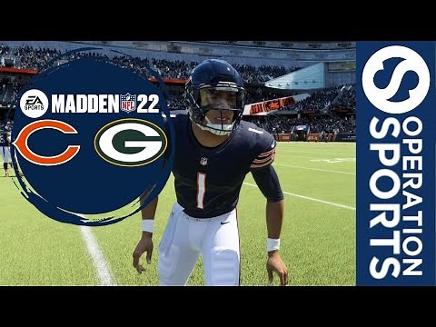 Madden 22 Gameplay - Packers at Bears - Full Game With Presentation - 4K
