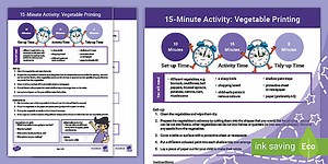15-Minute Activity: Vegetable Printing