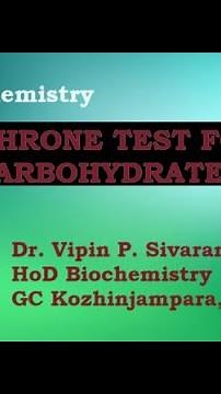 ANTHRONE TEST for detection of Carbohydrates