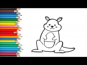 Learn how to draw Kangaroo | Easy Drawing Kangaroo For Kids | Easy Drawing Tutorial
