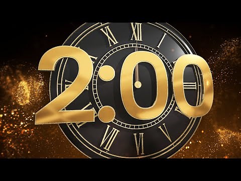 2026 Golden Countdown Clock Timer | 2 Minute 🎉✨
