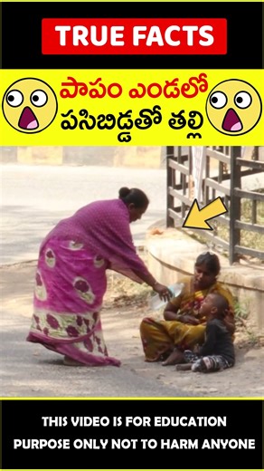 😭ఇదే మానవత్వం😭 Poor woman shares food #factsintelugu #amazingfacts #truefacts #shorts