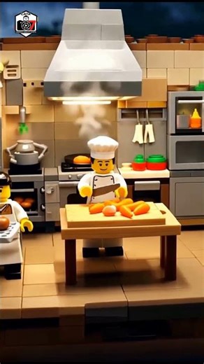 LEGO Restaurant Kitchen #lego #legocity