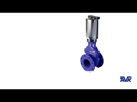 Gate valve with double acting pneumatic actuator | main features | AVK
