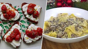 Festive Holiday Recipes: Cloud Toast and Mushroom Pappardelle