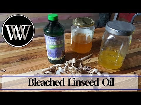 How to Make Bleached Linseed Oil I Hand Tool Woodworking Finish