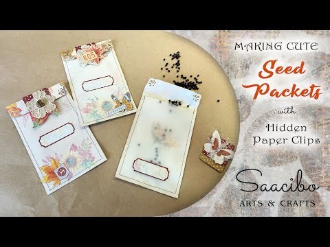 Making Cute Seed Packets with Hidden Paperclip Closures