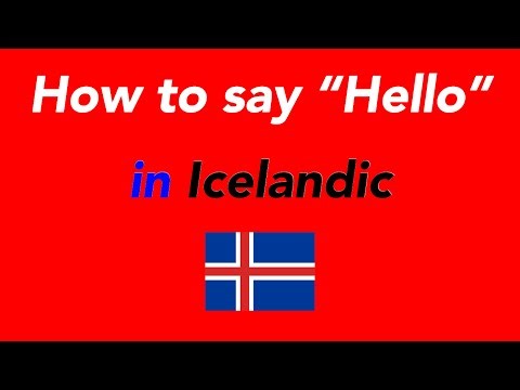 How to speak “Hello” in Icelandic