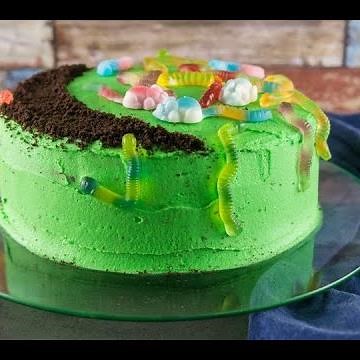 Halloween Worm Cake