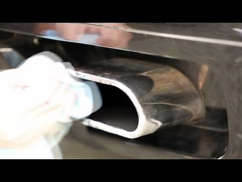 How to remove rust and heavy water damage from a car exhaust.