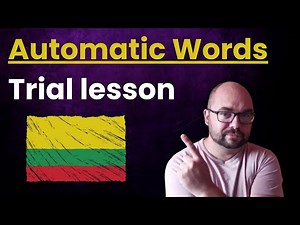 Automatic Lithuanian Words - Trial lesson