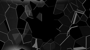 A glass shatter breaks into small pieces. damage motion.