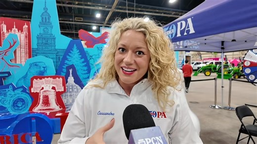 The America250PA Mobile Unit is on display at the 2026 PA Farm Show! 🇺🇸 Cassandra Coleman, Executive Director at America250PA, explains how the mobile unit brings Pennsylvania’s story to life through interactive games and hands-on experiences for visitors of all ages. 📺 Don’t miss a moment of the Pennsylvania Farm Show! Stream live and on-demand at PCNSelect.com, on the PCN Select app or watch statewide on cable. | Pennsylvania Cable Network