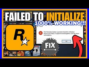 How To Fix "Rockstar Games Launcher Failed To Initialize" Steam | 100% FIXED!