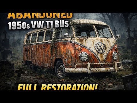 Abandoned 1950s VW T1 Bus Found in Graveyard 😱 | FULL Restoration from Rust to Glory!