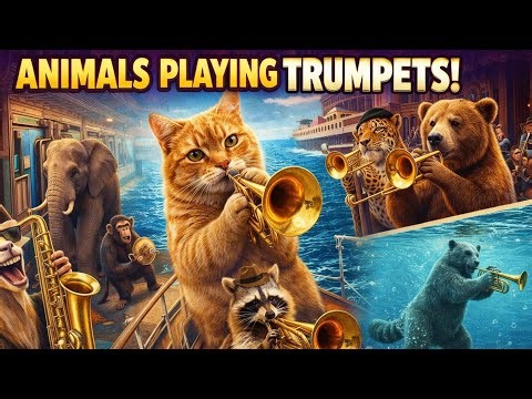 ANIMALS PLAYING TRUMPETS?! 🐱🎺 Wild Animal Music Show You’ve Never Seen!