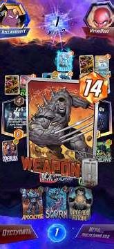 WEAPON H IS INSANE DISCARD DECK MARVEL SNAP #marvelsnap #snap #cardgame #gameplay #shorts #fyp