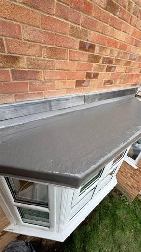 A small bay window roof replaced using ‪@polyroofproducts‬