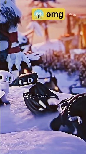 Toothless & Light Fury Love Moment 😍 | HTTYD #Viral Short