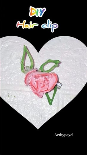 How to make glue gun hair clip easily 😍 #shorts #artbypayel #diy #youtubeshorts #craft