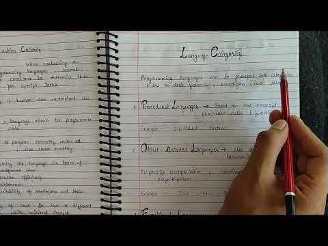 Language Evaluation Criteria || Language Categories ~ Procedural and Object Oriented Languages