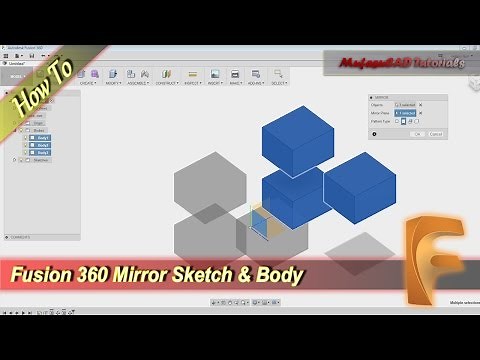 Fusion 360 How To Mirror Sketch And Body