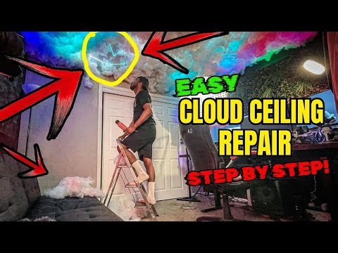How to Easily Repair Cloud Ceiling | 5 Steps | DIY Tutorial(2024)