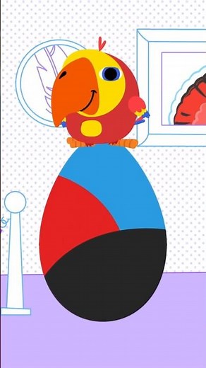 What’s Inside the Colorful Egg? | Larry the Parrot & Color Crew