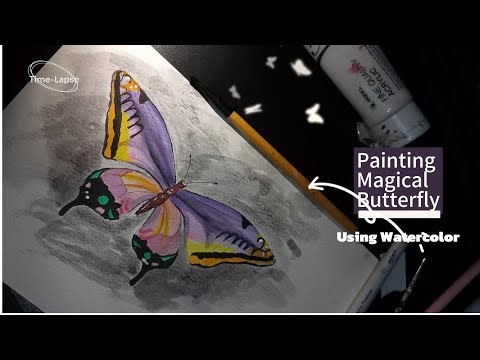 Beautiful Butterfly Watercolor Painting | Easy Step-by-Step Tutorial for Beginners🖌️🦋