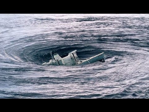 Massive Boat Sinks In Ocean Whirlpool !!