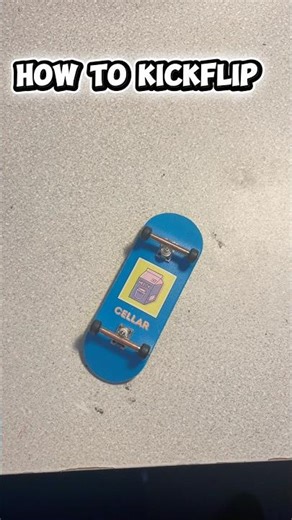How to kickflip a fingerboard 💆‍♂️ #fingerboard #fingerboardingisfun #fingerboarding