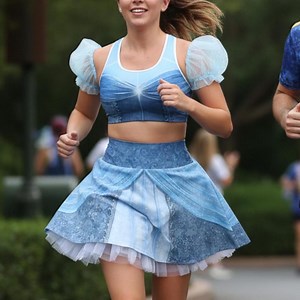 Glass Slipper Princess Running Costume Sports Bra - Etsy