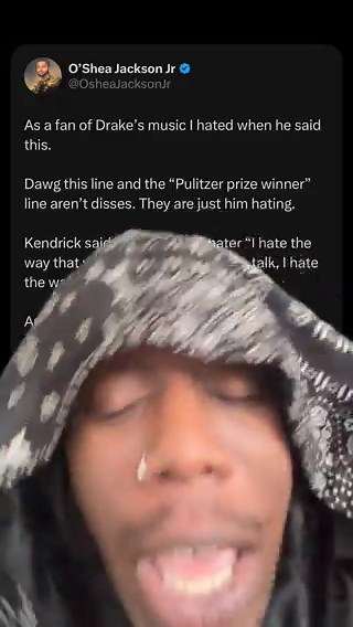 This man made a whole video. Number one. I wanna thank you for keeping it a conversation. That’s rare to find. The bars are pretty self explanatory. I understood what he meant. I’m saying in a world where YOU tell me those awards don’t matter, you bringing them up gives off the impression that it still bothers you. I never even knew how many Grammys Kendrick had until that line dropped and I looked it up. I didn’t care. Now look how much yall have been arguing Grammys all of the sudden. The only