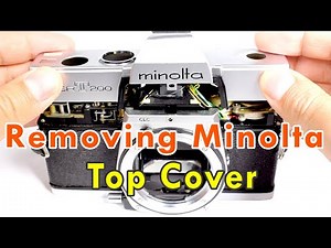 How To Clean The Viewfinder in Minolta SRT Camera Disassemble Top Cover