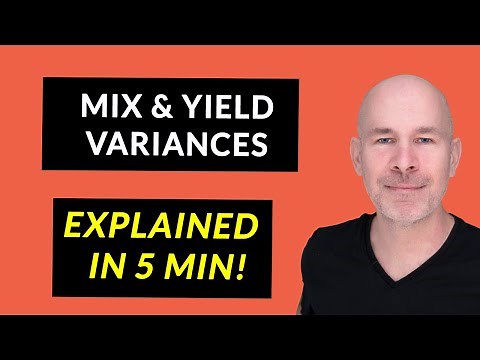 Mix and Yield Variances EXPLAINED in 5 minutes | for ACCA PM / F5 students | Variance help