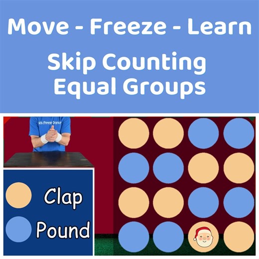 Kids Freeze Dance on Instagram: "⛄ Drum through skip counting on a snowy day! This desk drumming brain break keeps kids energized while practicing early multiplication skills. ✅ Strengthens number patterns and fluency ✅ Boosts focus through rhythm and repetition ✅ Keeps math engaging during winter learning 🥶 Start your free trial at http://www.KidsFreezeDance.com/freeze ❄️ #homeschool #christmas #winter #kidsfreezedance"
