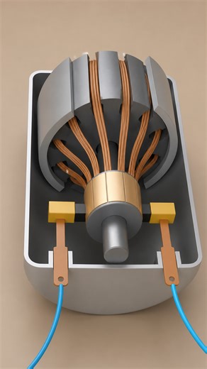 How does an electric motor work? (DC motor)