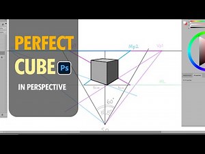 How to Draw a Perfect Cube in 2-point Perspective