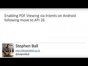 Opening a PDF Document on Android with Delphi