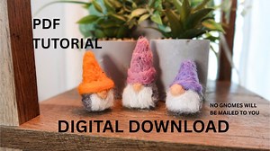 5 Step Needlefelt Gnome Easy Beginner Friendly Tutorial | Instant PDF Download Pattern - Etsy UK