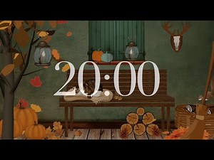 20 Minute Countdown Timer (Cat/Fall/Squirrel/Relaxing Music)