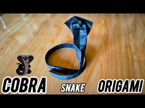 How to Fold an Epic Origami Cobra Snake –Step-by-Step! Realistic & Easy! One Paper,One Folded Snake