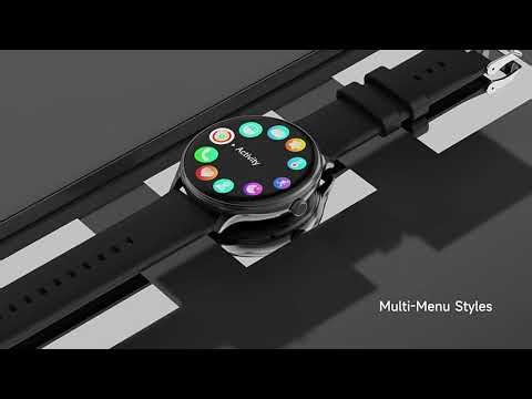 Kabeam.com 1.38" Smart Watch BT Call Voice Assistant Red Light SpO2 HR Monitor Multi-Sport Modes