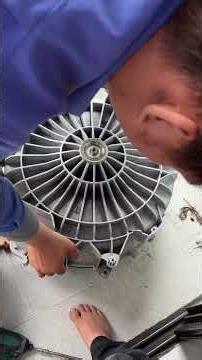 The washing machine is making loud noises and vibrating violently. How to detect a broken triple ...