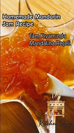 Homemade Mandarin Jam Recipe | Tam Kıvamında Mandalina Reçeli #short #evyapımı #asmr #cooking #food