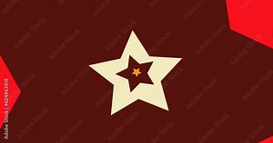 2d animated background of colorful star geometric shapes