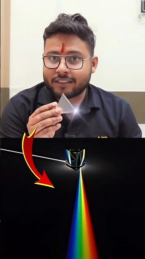 Prism Experiment - Light spectrum refraction #shorts