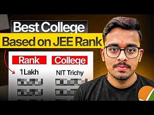 JEE Main 2026 Rank vs College 🔥 Best College Options for 1 Lakh to 6 Lakh Rank