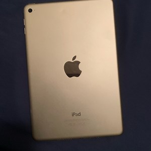 Apple Gold mini iPad Tablet with Metallic Finish and Prominent Logo